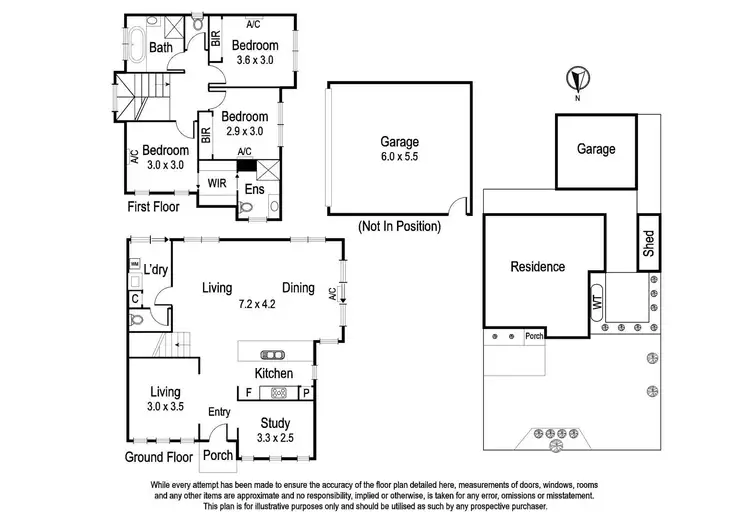 Floorplan of Homely townhouse listing, 1/11 Ramu Parade, Heidelberg West VIC 3081