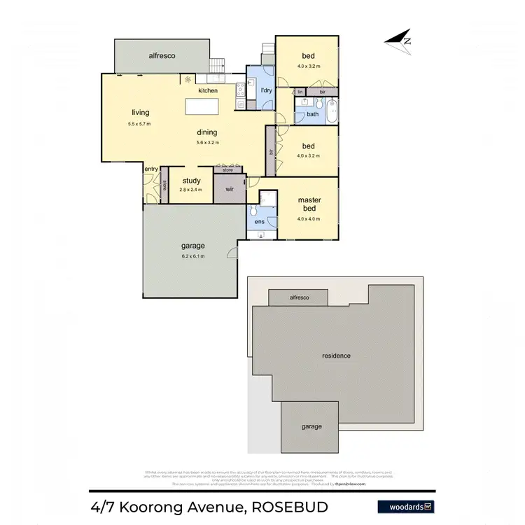 Floorplan of Homely house listing, 4/7 Koorong Avenue, Rosebud VIC 3939
