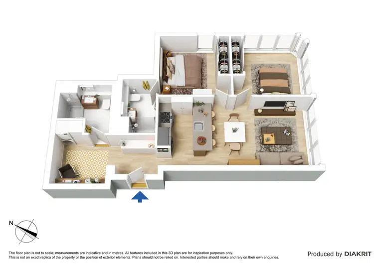 Floorplan of Homely apartment listing, 4004/60 ABeckett Street, Melbourne VIC 3000