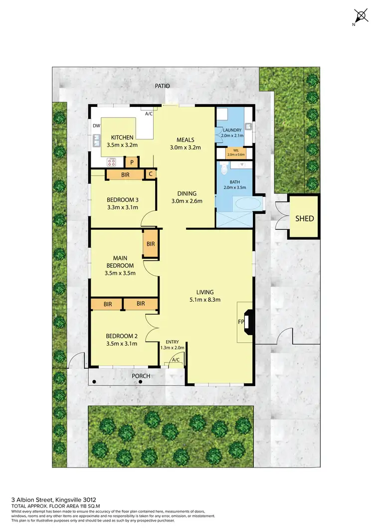 Floorplan of Homely house listing, 3 Albion Street, Kingsville VIC 3012