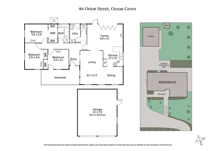 Floorplan of Homely house listing, 46 Orton Street, Ocean Grove VIC 3226