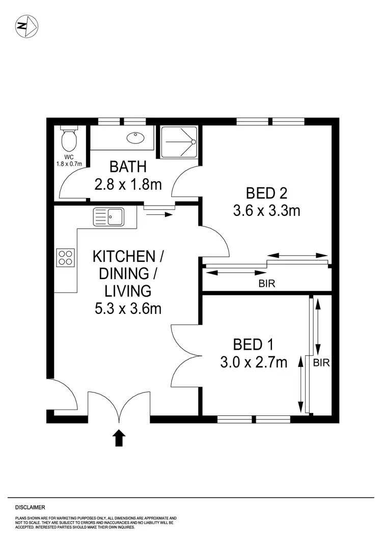 Floorplan of Homely unit listing, 1/28 Gent Street, Ballarat East VIC 3350