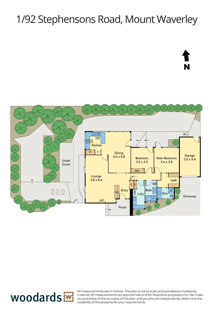 Floorplan of Homely unit listing, 1/92 Stephensons Road, Mount Waverley VIC 3149