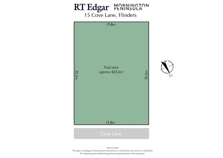Floorplan of Homely land listing, 15 Cove Lane, Flinders VIC 3929