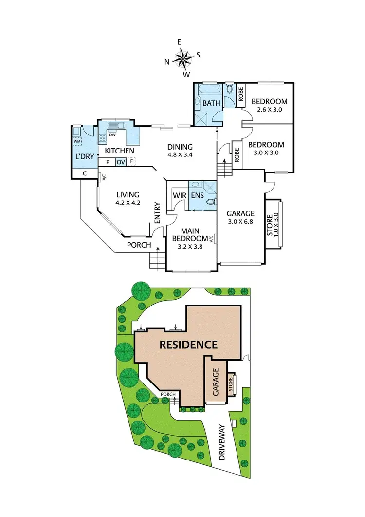 Floorplan of Homely unit listing, 1/4 Leslie Court, Lower Plenty VIC 3093