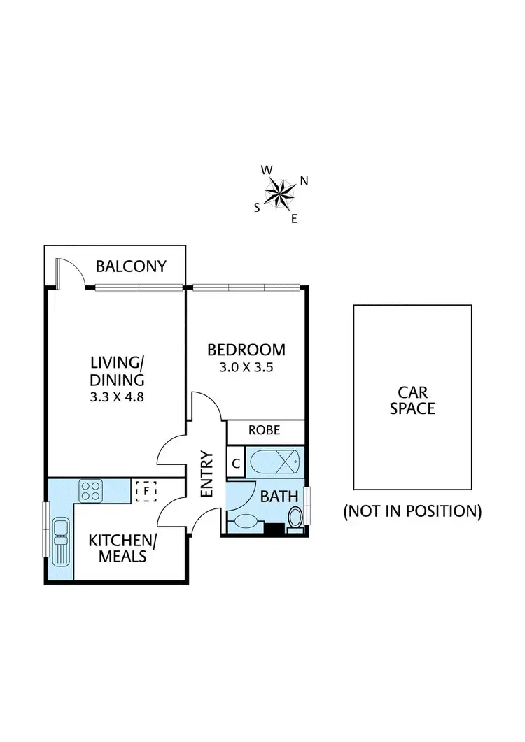 Floorplan of Homely apartment listing, 7/10 Ashby Grove, Eaglemont VIC 3084