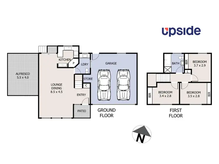 Floorplan of Homely townhouse listing, 2/53 Cabernet Drive, Dapto NSW 2530