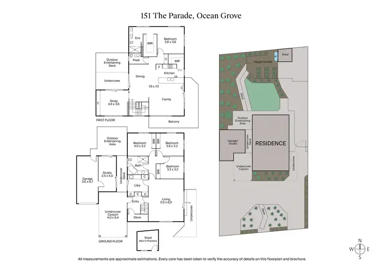 Floorplan of Homely house listing, 151 The Parade, Ocean Grove VIC 3226