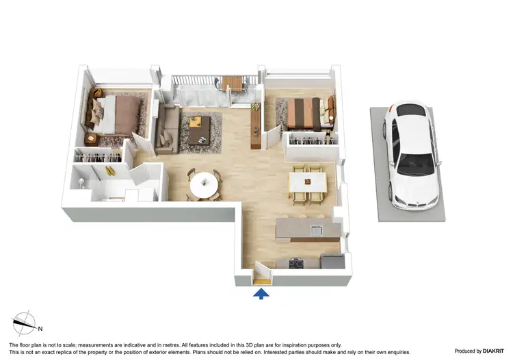 Floorplan of Homely apartment listing, 131/416A St Kilda Road, Melbourne VIC 3004