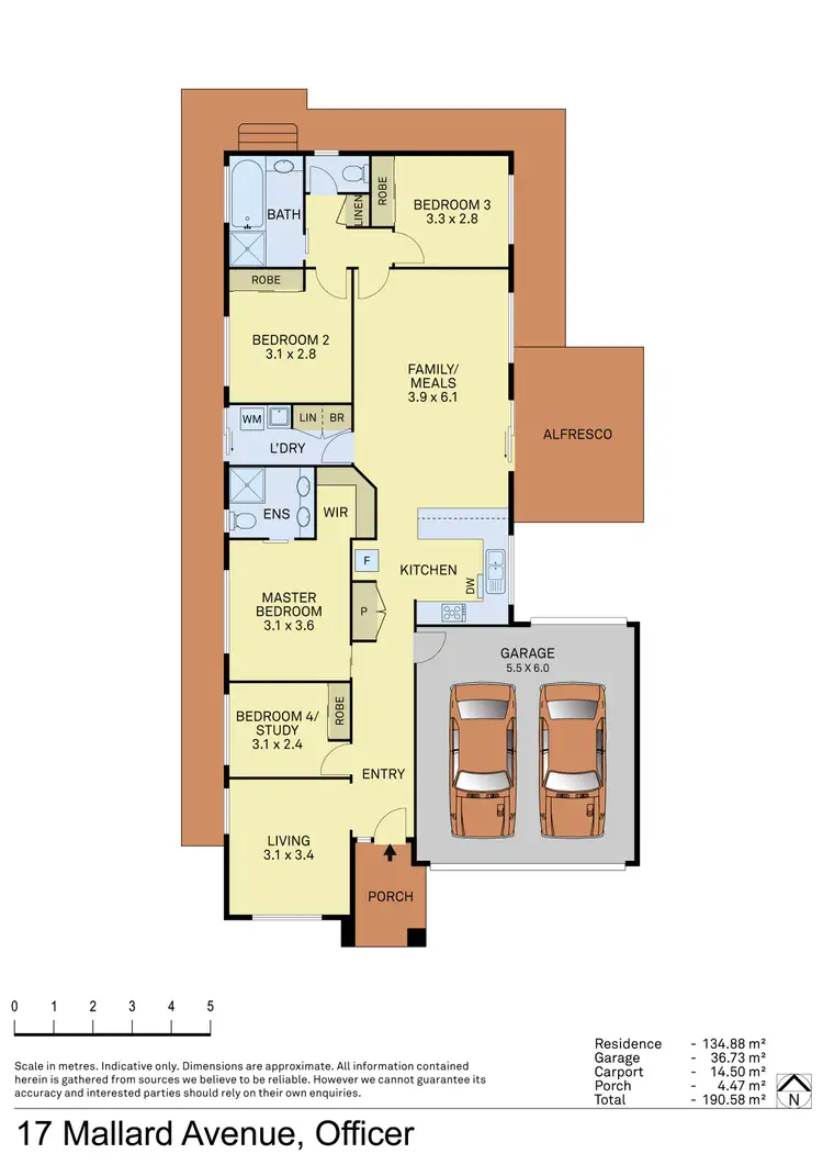 Floorplan of Homely house listing, 17 Mallard Avenue, Officer VIC 3809
