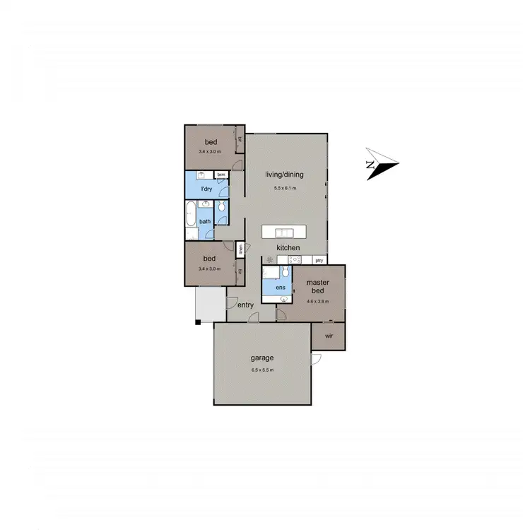 Floorplan of Homely house listing, 3/24 Clovelly Avenue, Rosebud VIC 3939