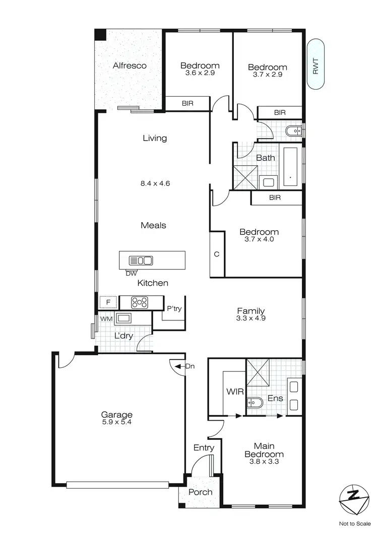 Floorplan of Homely house listing, 27 Mellish Street, Lucas VIC 3350