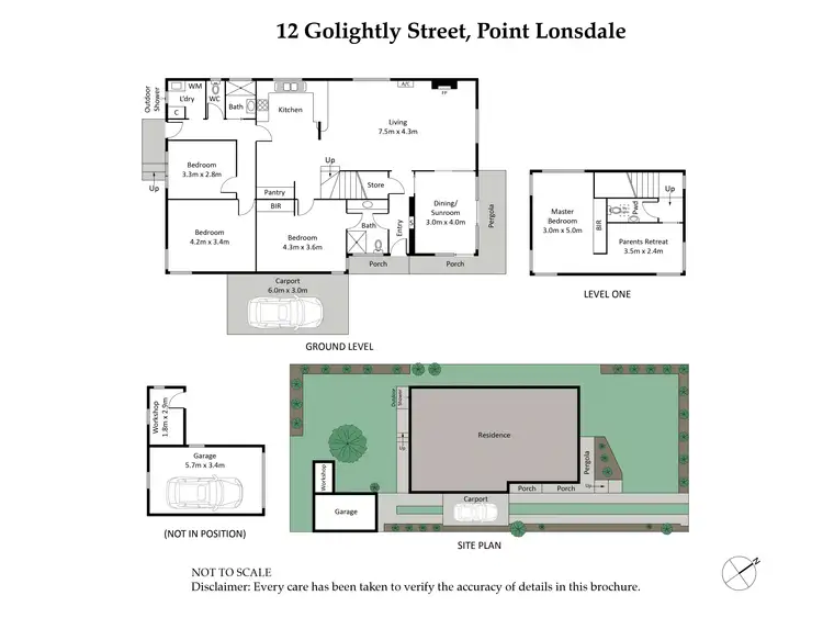 Floorplan of Homely house listing, 12 Golightly Street, Point Lonsdale VIC 3225