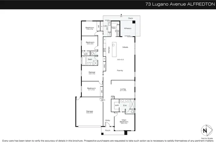 Floorplan of Homely house listing, 73 Lugano Avenue, Alfredton VIC 3350