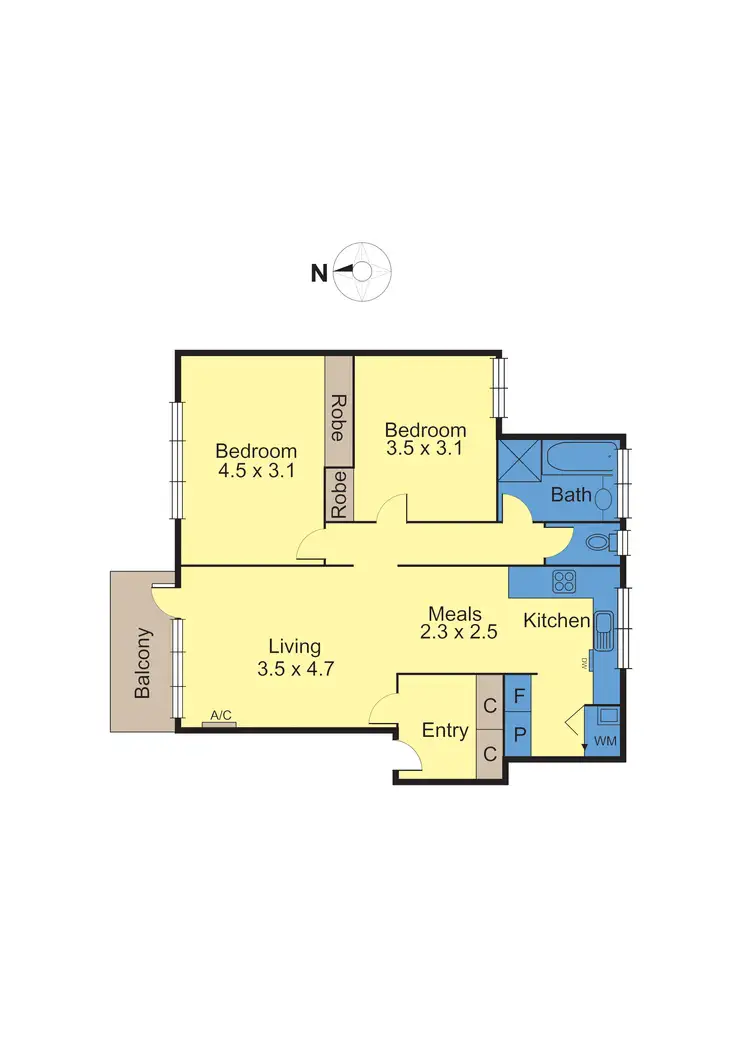 Floorplan of Homely apartment listing, 10/199 Auburn Road, Hawthorn VIC 3122