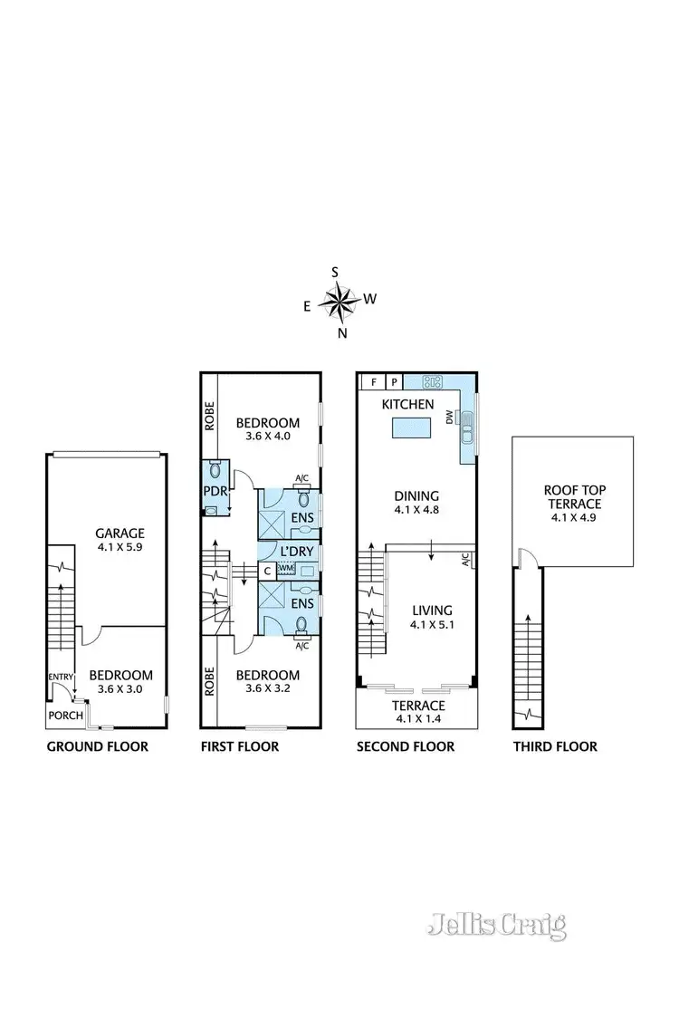Floorplan of Homely townhouse listing, 16/180 Queens Parade, Fitzroy North VIC 3068