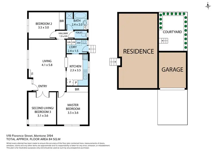 Floorplan of Homely unit listing, 1/19 Florence Street, Mentone VIC 3194