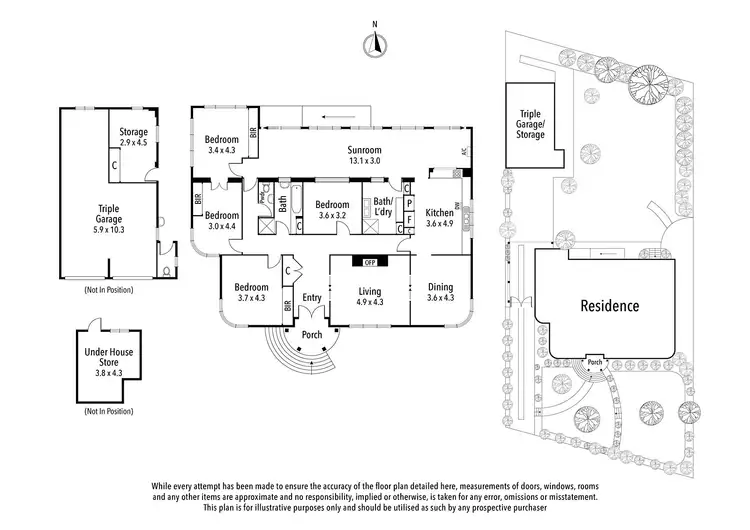 Floorplan of Homely house listing, 38 Otterington Grove, Ivanhoe East VIC 3079