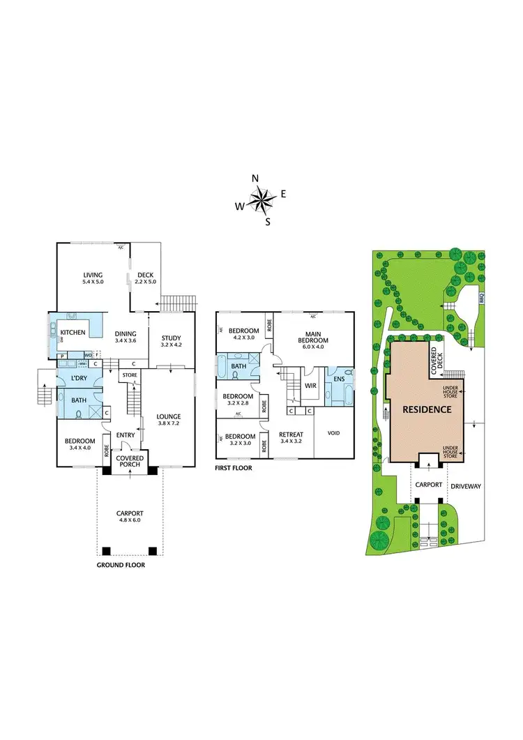 Floorplan of Homely house listing, 24 Wooded Way, Montmorency VIC 3094
