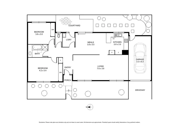 Floorplan of Homely unit listing, 1 Truganini Road, Carnegie VIC 3163