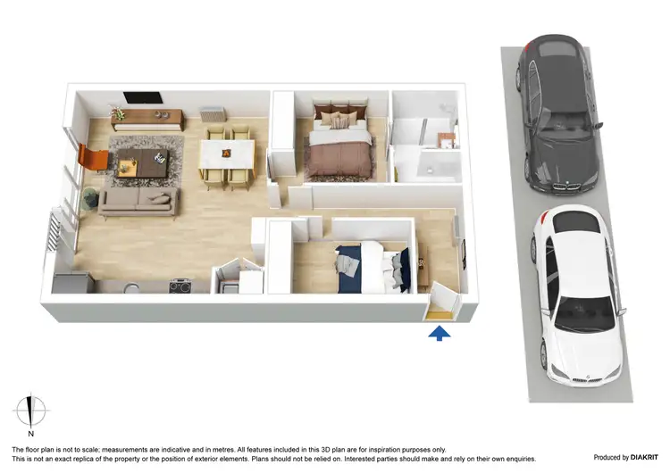 Floorplan of Homely apartment listing, 604/320 St Kilda Road, Southbank VIC 3006