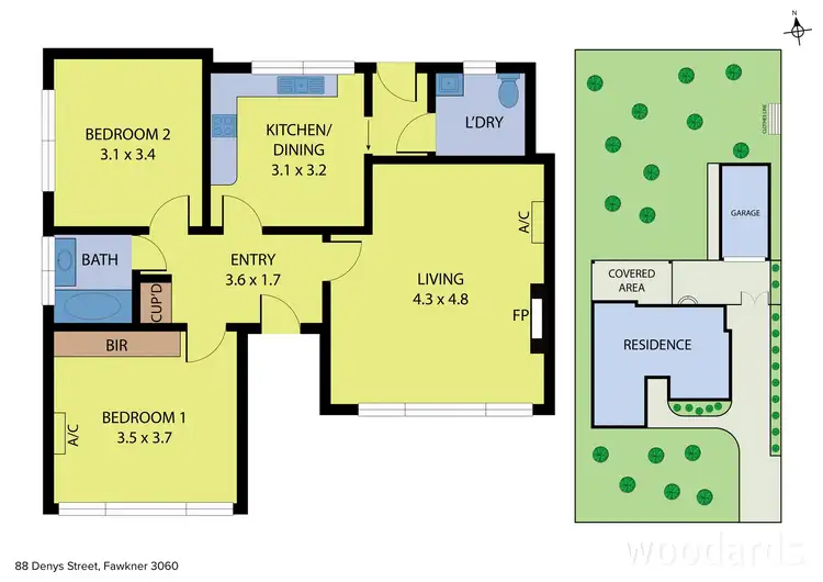 Floorplan of Homely house listing, 88 Denys Street, Fawkner VIC 3060