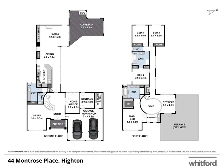 Floorplan of Homely house listing, 44 Montrose Place, Highton VIC 3216