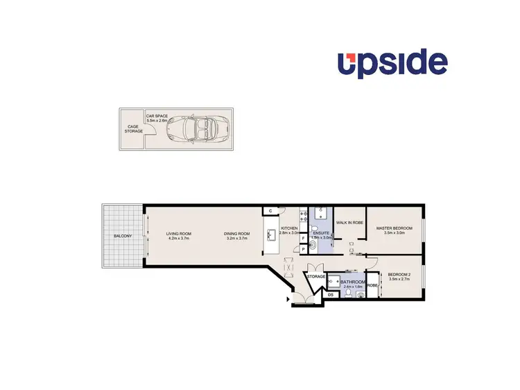 Floorplan of Homely unit listing, 602/77 Shortland Esplanade, Newcastle NSW 2300
