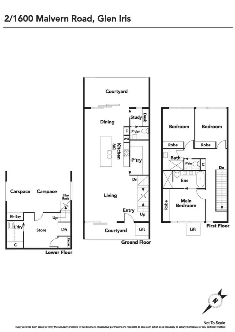 Floorplan of Homely house listing, 2/1600 Malvern Road, Glen Iris VIC 3146
