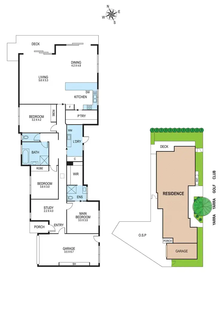 Floorplan of Homely unit listing, 2/6 Hodgson Grove, Bentleigh East VIC 3165