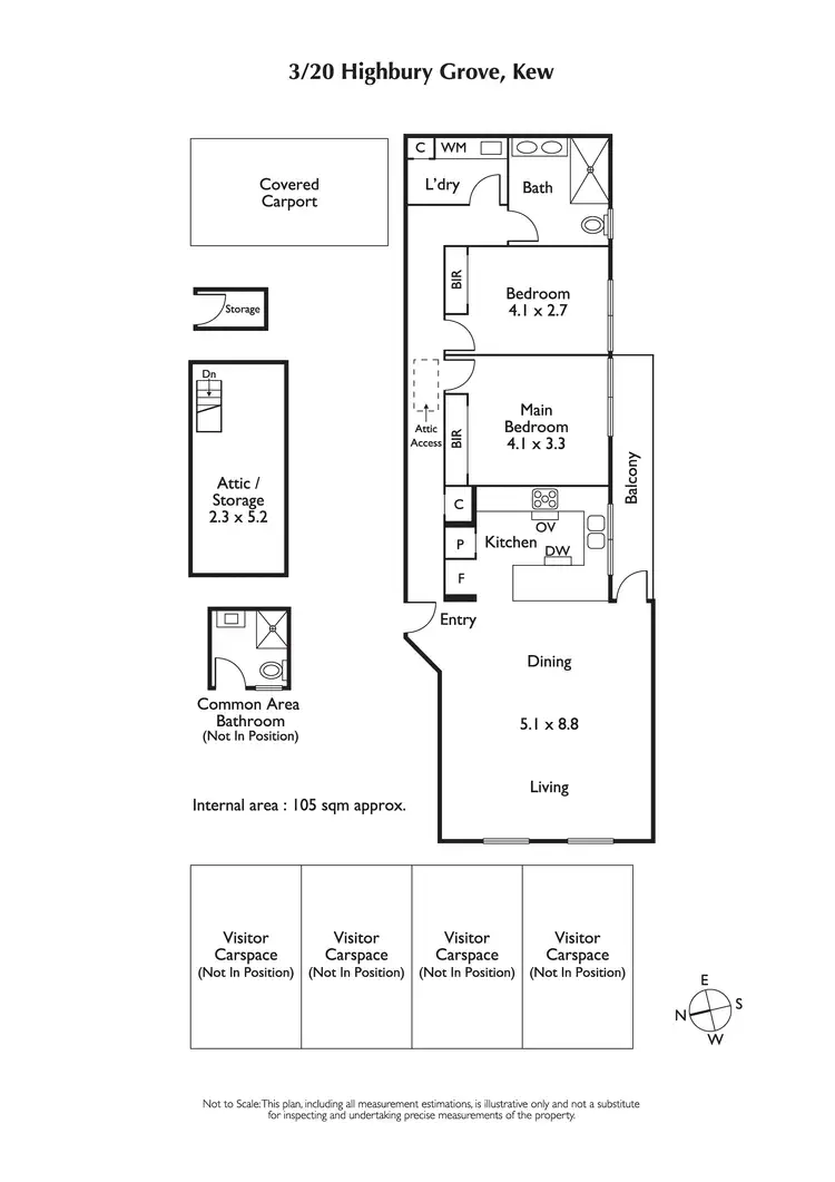 Floorplan of Homely apartment listing, 3/20 Highbury Grove, Kew VIC 3101