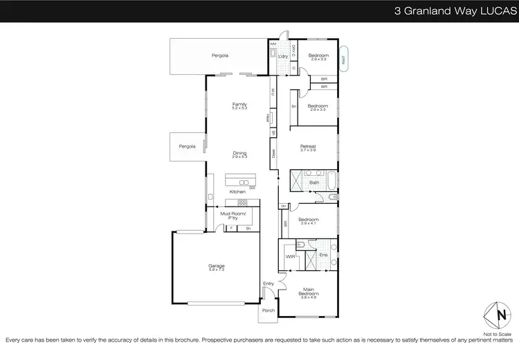 Floorplan of Homely house listing, 3 Granland Way, Lucas VIC 3350