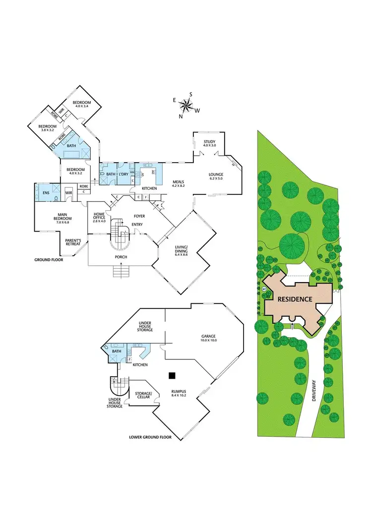 Floorplan of Homely house listing, 11 Lindon Strike Court, Research VIC 3095