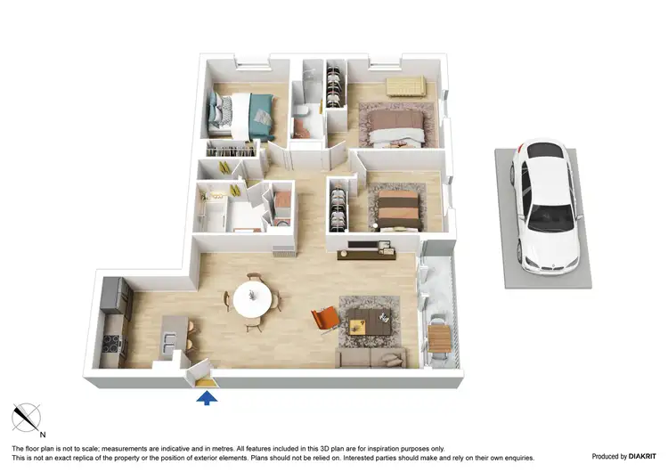 Floorplan of Homely apartment listing, 68/33 La Trobe Street, Melbourne VIC 3000
