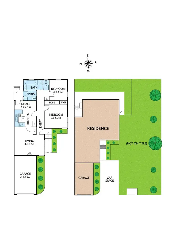 Floorplan of Homely unit listing, 1/97 Yallambie Road, Macleod VIC 3085