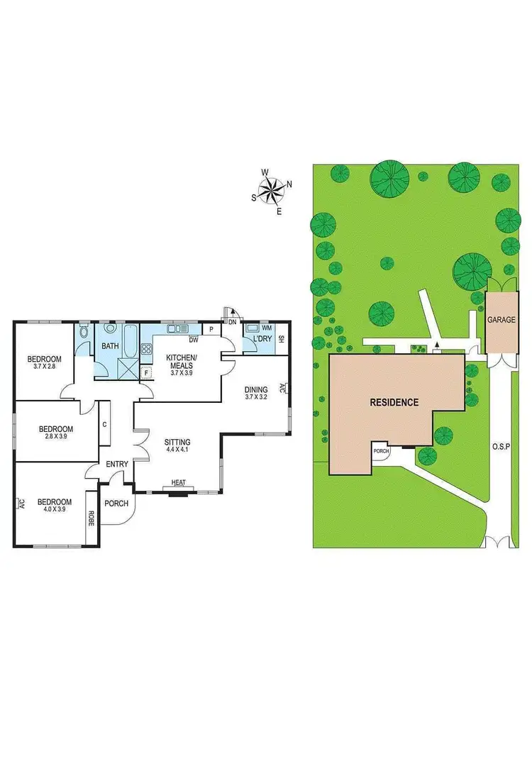 Floorplan of Homely house listing, 7 Osborne Avenue, Bentleigh VIC 3204