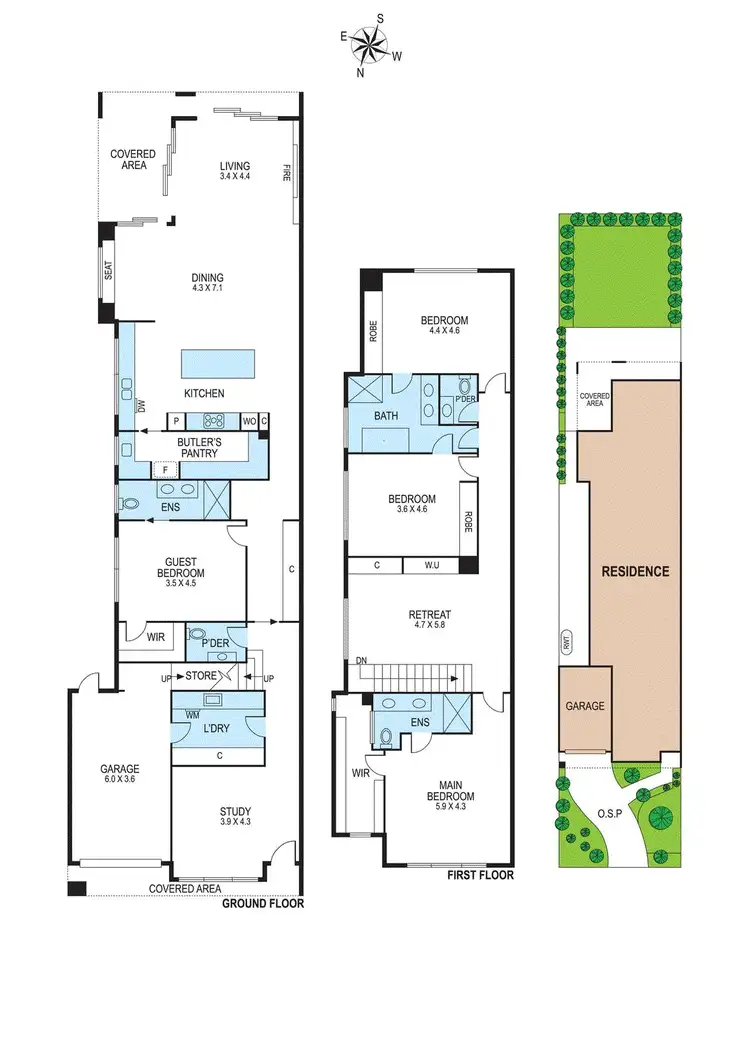 Floorplan of Homely townhouse listing, 26B Ormond Street, Mordialloc VIC 3195