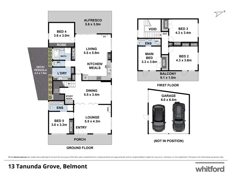Floorplan of Homely house listing, 13 Tanunda Grove, Belmont VIC 3216