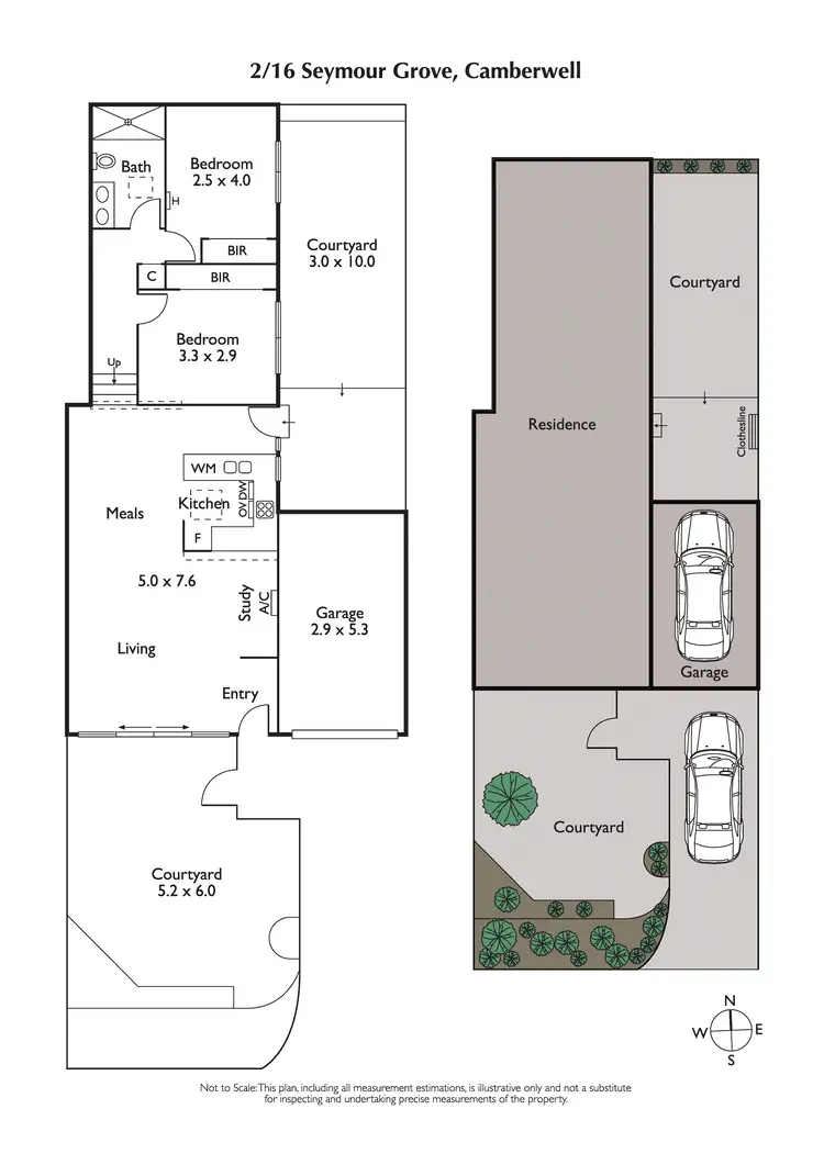 Floorplan of Homely villa listing, 2/16 Seymour Grove, Camberwell VIC 3124