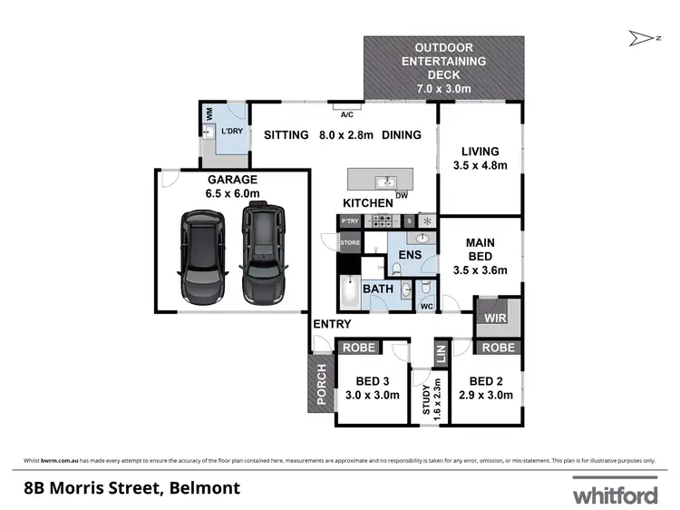 Floorplan of Homely house listing, 8B Morris Street, Belmont VIC 3216