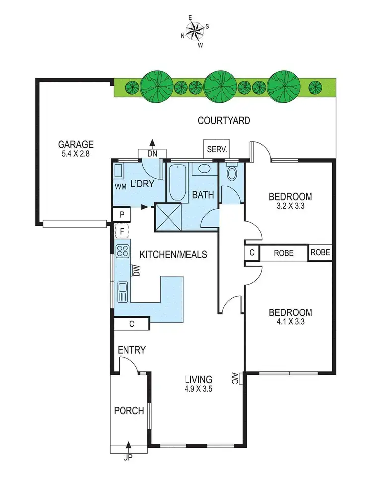 Floorplan of Homely unit listing, 4/32 Linacre Road, Hampton VIC 3188