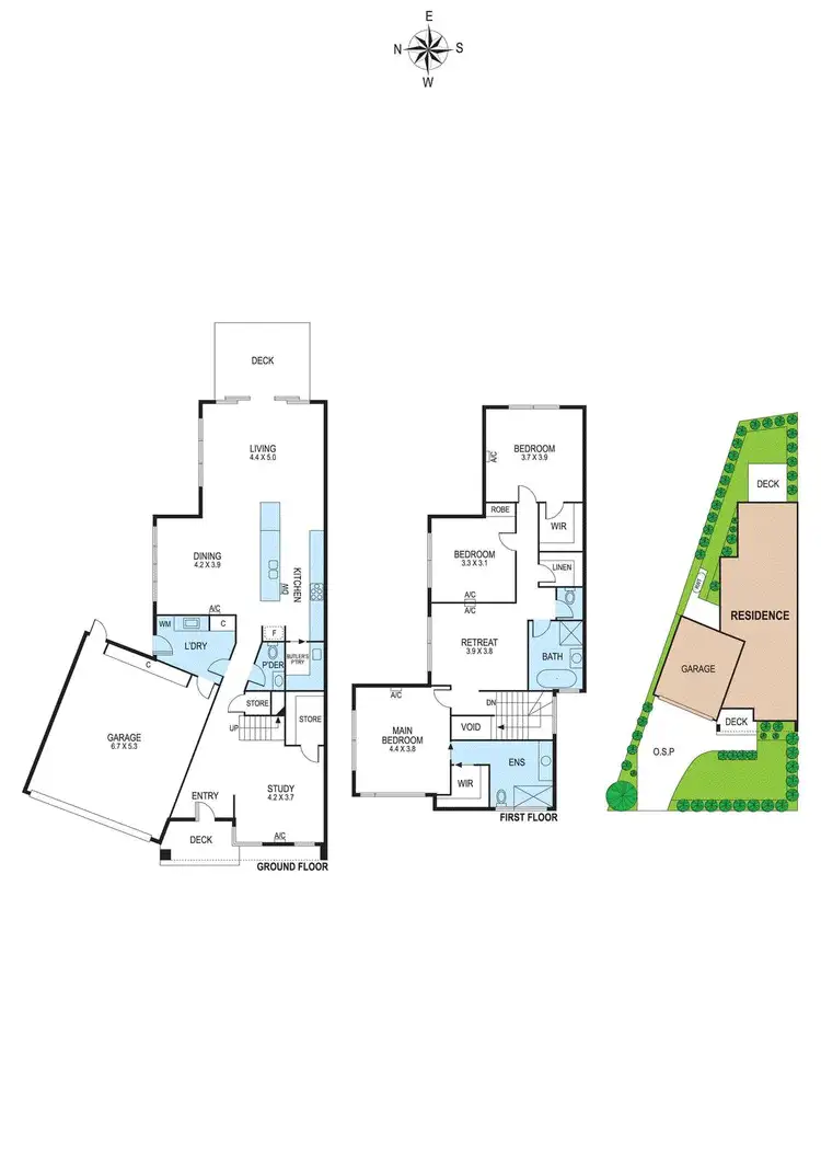 Floorplan of Homely townhouse listing, 24B Kurrajong Street, Bentleigh East VIC 3165