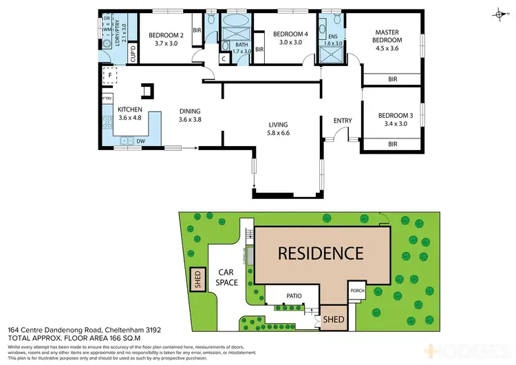 Floorplan of Homely house listing, 164 Centre Dandenong Road, Cheltenham VIC 3192