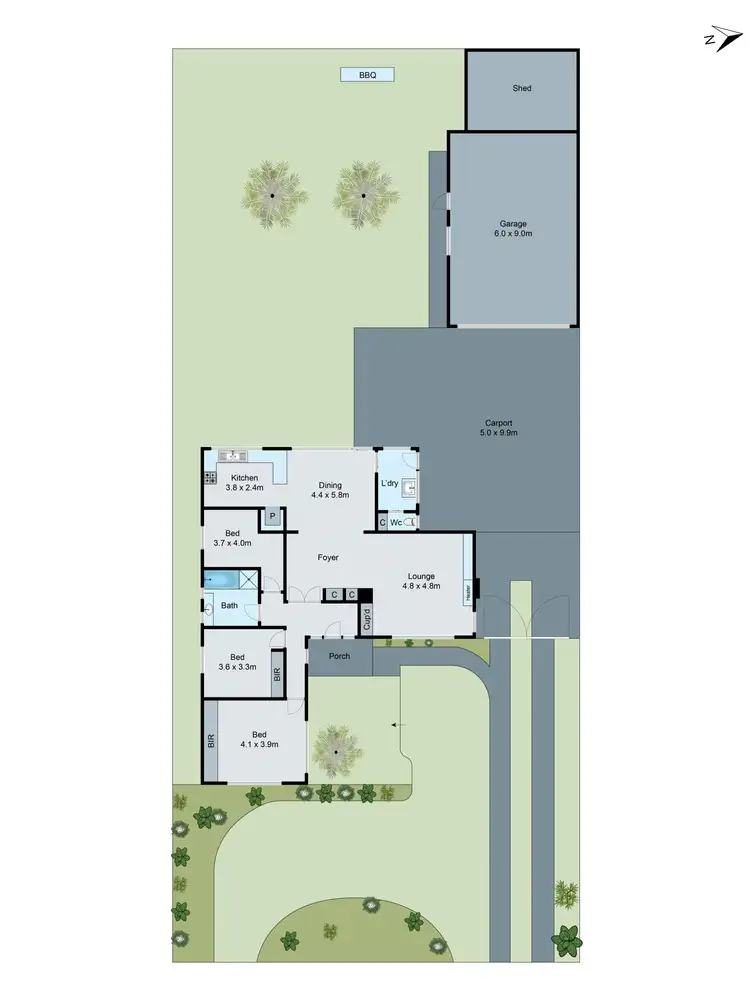 Floorplan of Homely house listing, 5 Prince Charles Street, Clayton VIC 3168