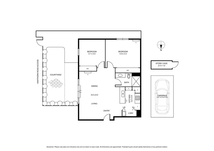 Floorplan of Homely apartment listing, 1/62 Hawthorn Road, Caulfield North VIC 3161