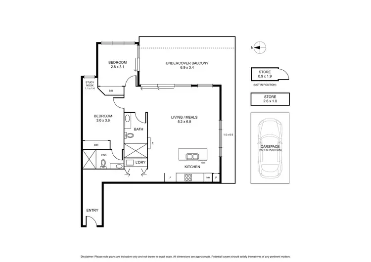 Floorplan of Homely apartment listing, 204/79 Mitchell Street, Bentleigh VIC 3204