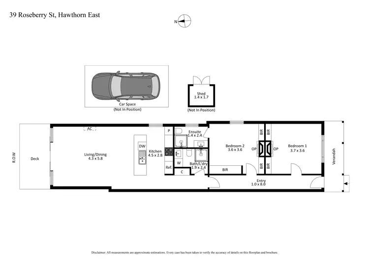 Floorplan of Homely house listing, 39 Roseberry Street, Hawthorn East VIC 3123