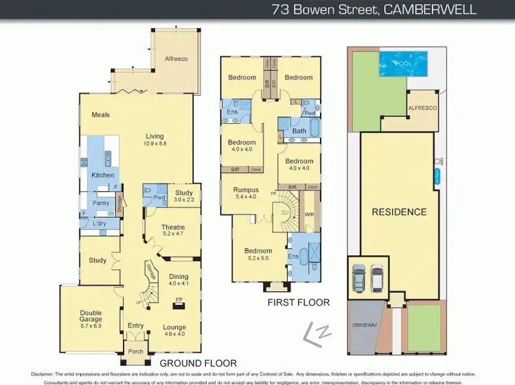 Floorplan of Homely house listing, 73 Bowen Street, Camberwell VIC 3124