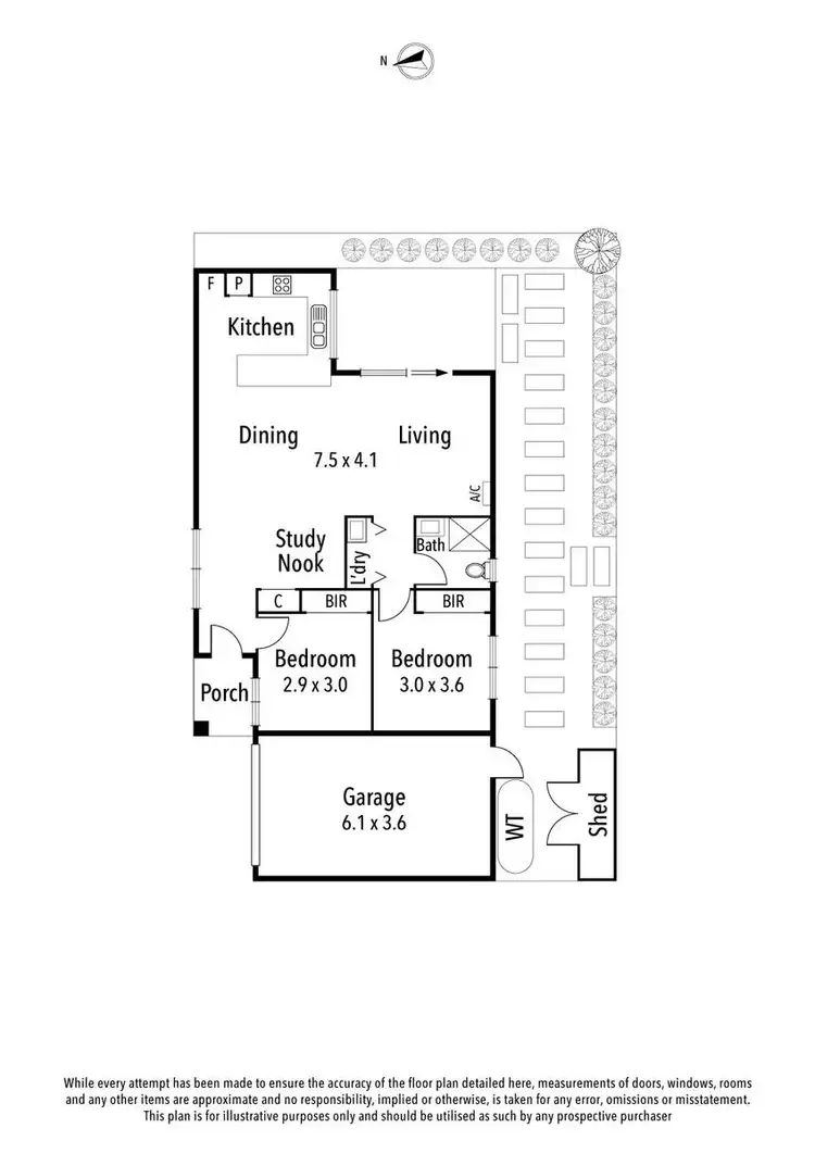 Floorplan of Homely townhouse listing, 3/79 Beatty Street, Ivanhoe VIC 3079