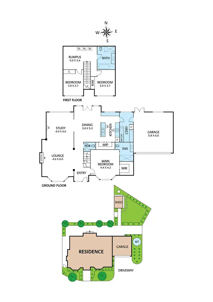 Floorplan of Homely house listing, 1 Meryton Lane, Ivanhoe VIC 3079